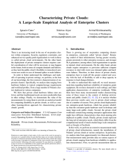 Characterizing Private Clouds: A Large-Scale