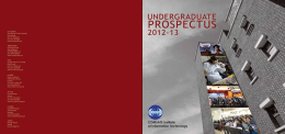 Undergraduate Prospectus 2012-2013