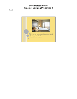 types-of-lodging-properties-ii-presentation