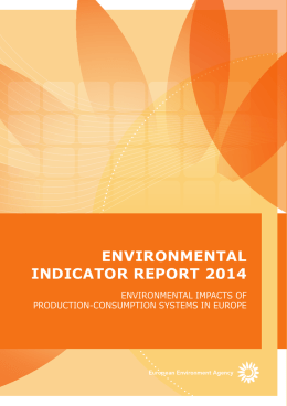 Environmental indicator report 2014