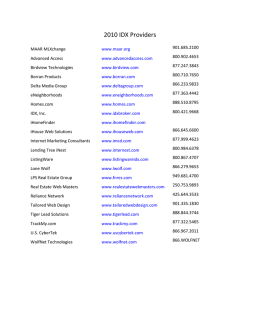 2010 IDX Providers