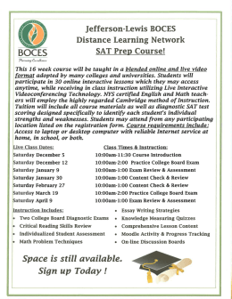 Jefferson-Lewis BOCES - Watertown City School District