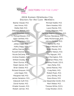 doctors for the cure