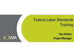 Labor Standards Training 7-24-13