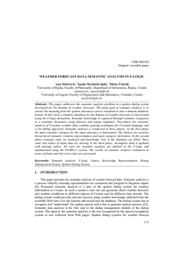 WEATHER FORECAST DATA SEMANTIC ANALYSIS IN F