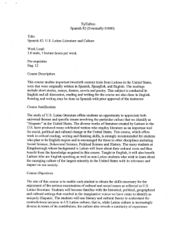Syllabus