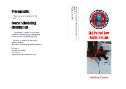 Ski Patrol Low Angle Rescue - Wilderness Emergency Response