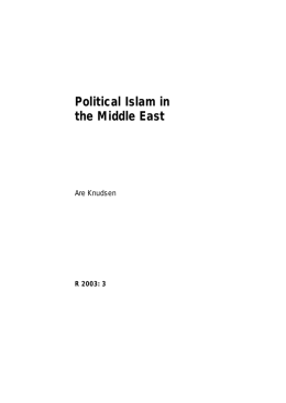 Political Islam in the Middle East
