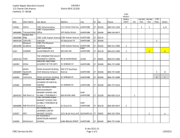 Capitol Region Education Council 1/9/2012 111 Charter Oak