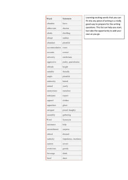 Learning exciting words that you can fit into any piece of writing is a