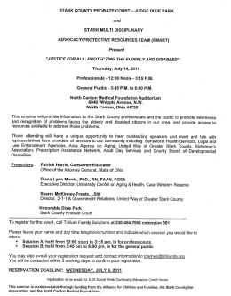 STARK COUNTY PROBATE COURT — JUDGE DIXIE PARK