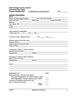3/6/15 daycamps.ocbsa.org 1 2015 Orange County Council Cub