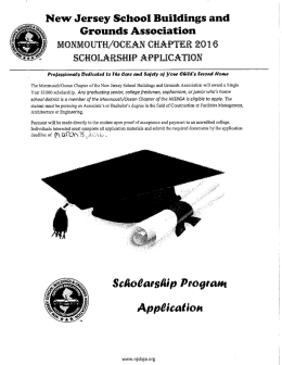 New Jersey School Building and Grounds Association Scholarship