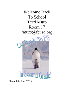 Back To School Information
