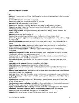 Accounting Dictionary - Century 21 Accounting