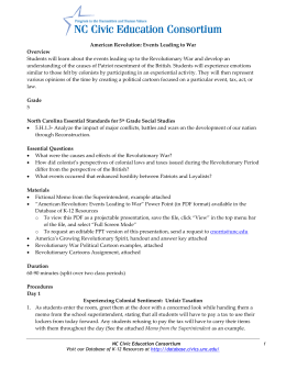 American Revolution - Database of K