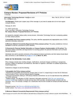 UC Santa Cruz Mail - Campus Review: Proposed Revisions of IT