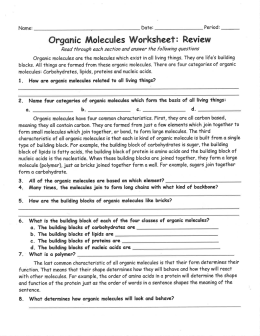 Organic molecules File