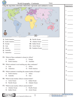 Answers - Common Core Sheets