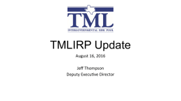 TMLIRP Update
