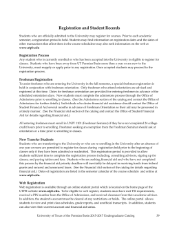 Registration and Student Records