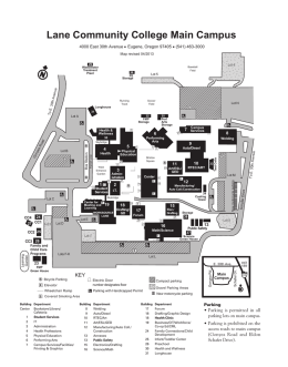 Campus Map - Lane Community College
