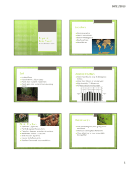 Abiotic Factors Biotic Factors