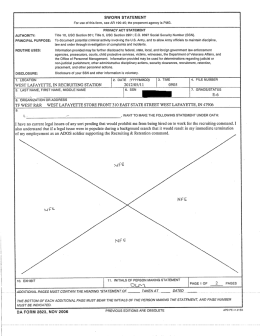 Encl 13, Live Scan Sworn Statement