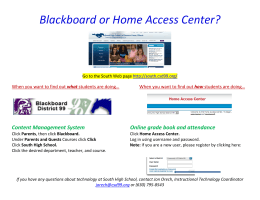 Blackboard or Home Access Center?