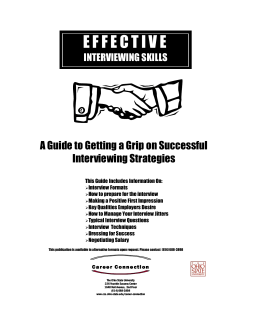 Effective Interview Tips Ohio State University
