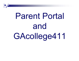 GAcollege411 PowerPoint - Barrow County School System
