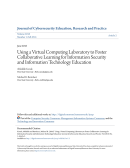 Using a Virtual Computing Laboratory to Foster Collaborative