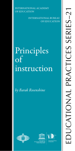 Principles of instruction - International Bureau of Education
