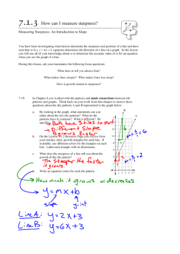 7. l . 3 How can I measure steepness?