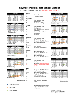 2015-2016 Calendar - Raymore