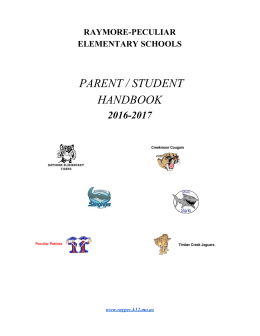 parent / student handbook - Raymore