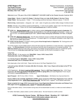 AYSO Camp 2012 FAQ