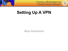 Setting Up A VPN