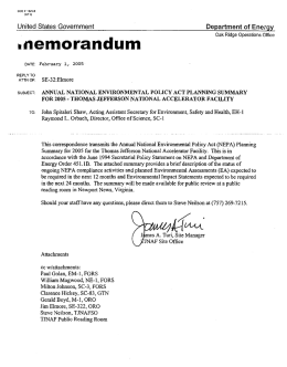 DOE Summary - Jefferson Lab