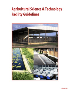 AFNR Facility Standards guide