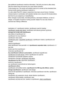 ciprofloxacin medicine