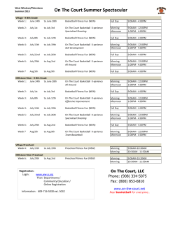 Full Summer Schedule