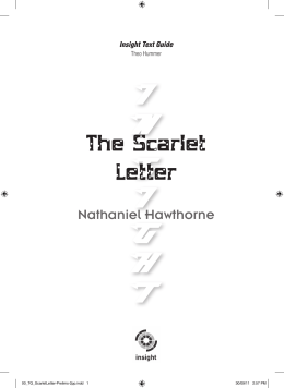 The Scarlet Letter - Insight Publications