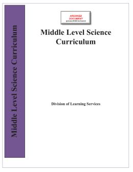 Middle Level Curriculum - Boulder Valley School District