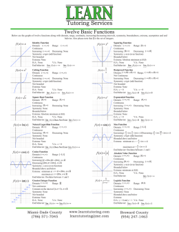 12 Basic Functions