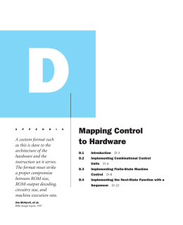 Appendix D Mapping Control to Hardware