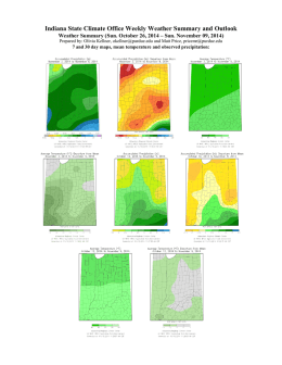 Latest Weekly Weather Summary - Indiana State Climate Office