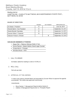 Matthews Signed Minutes 4-19-16