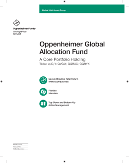 Oppenheimer Global Allocation Fund