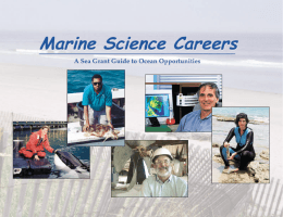 Marine Science Careers - the National Sea Grant Library